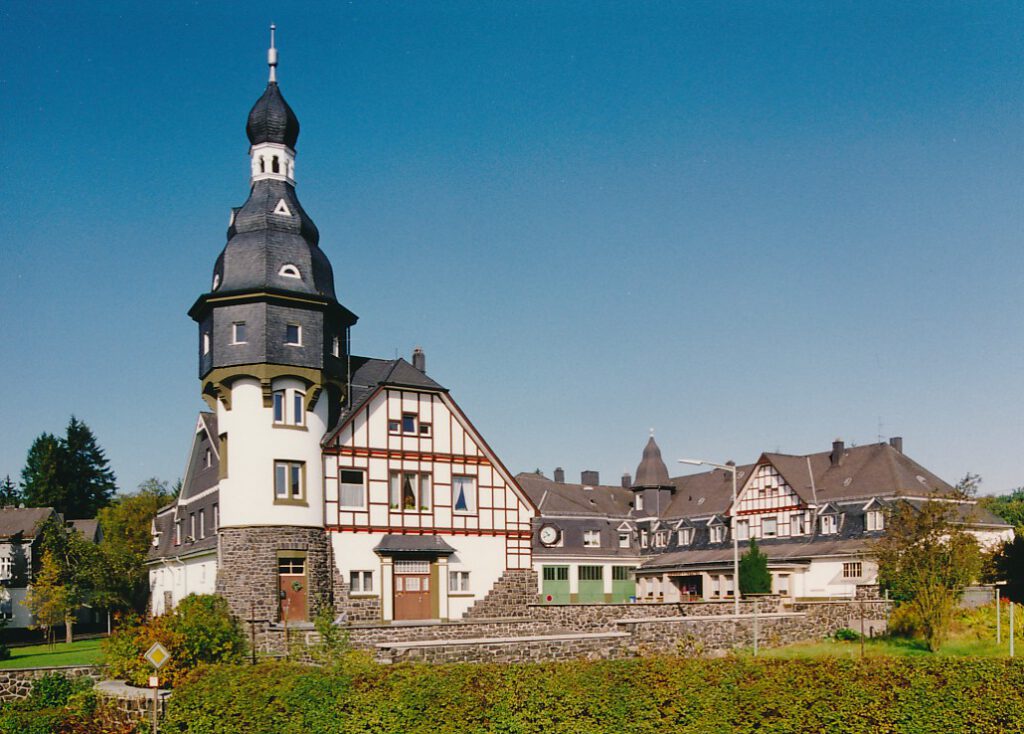 Außenansicht des Heimhof-Komplexes